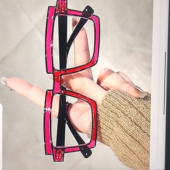 Anime Candy Color Square Glasses 👓 - Picture 13 of 16